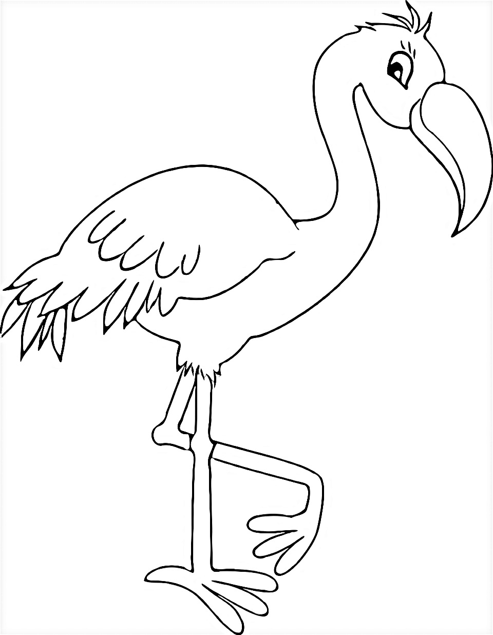 Cartoon Flamingo 