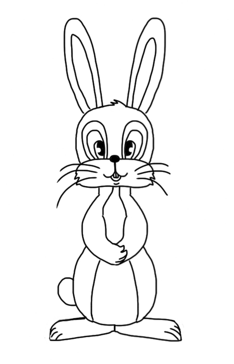 How to Draw an Easter Bunny. 