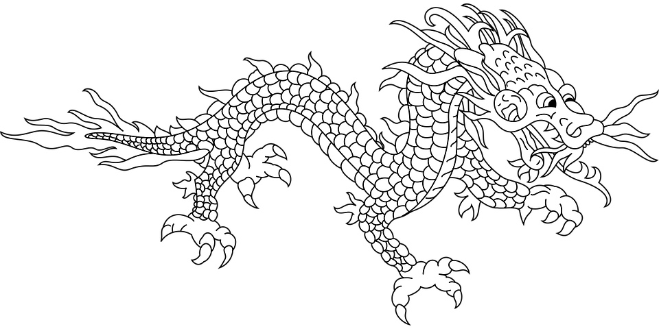 Magnificent Dragon Coloring Page