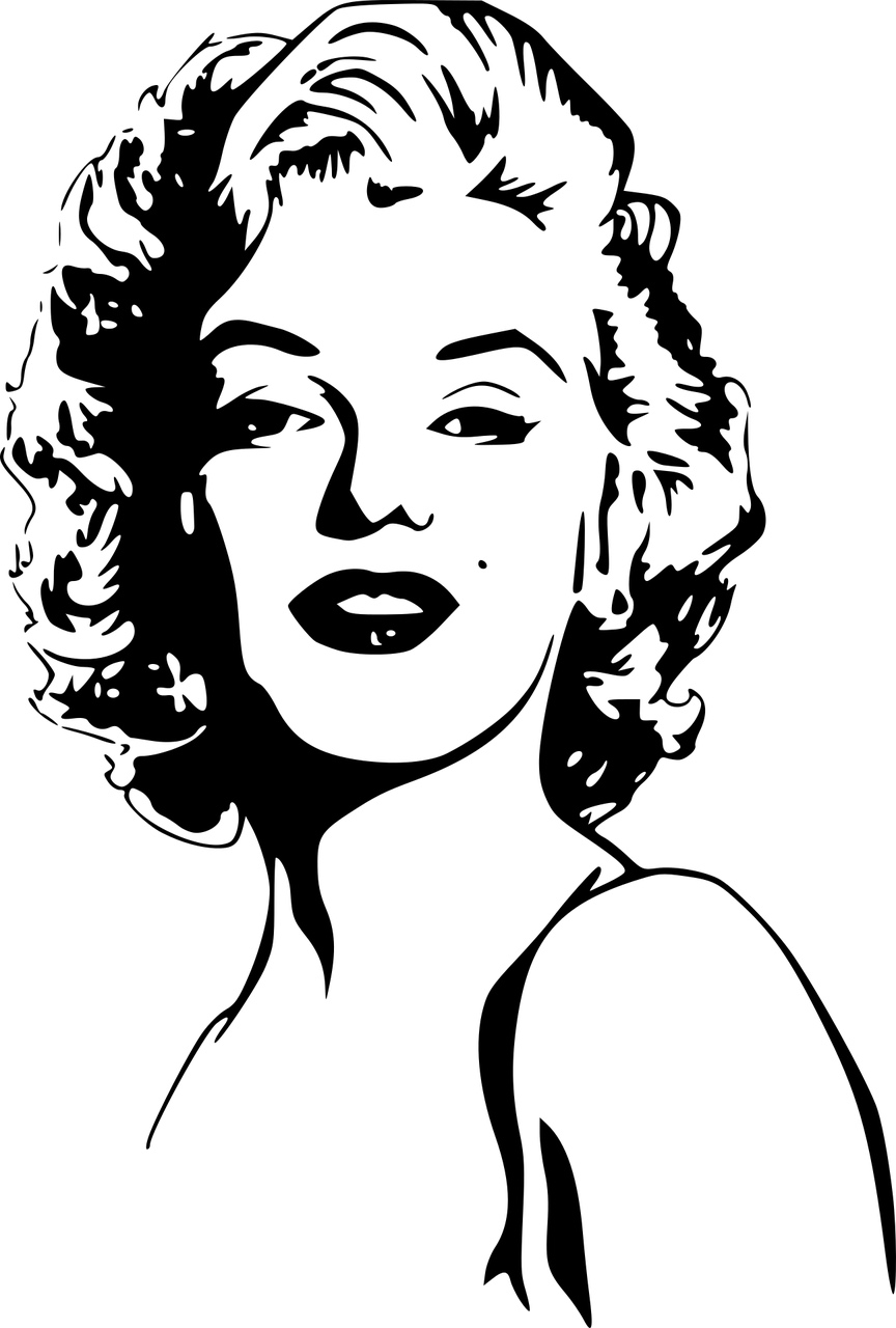 Marilyn Monroe Coloring Page