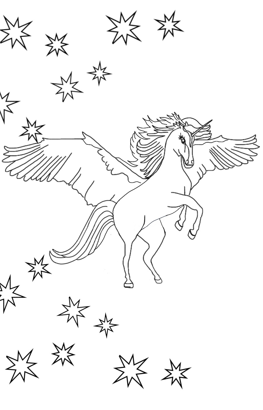 Pegasus Coloring Page Coloring Page. Itsostylish.com