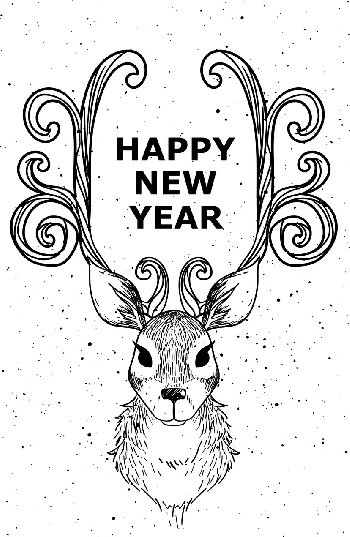 Elk ushers in the New Year