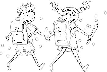 Kids Going to School