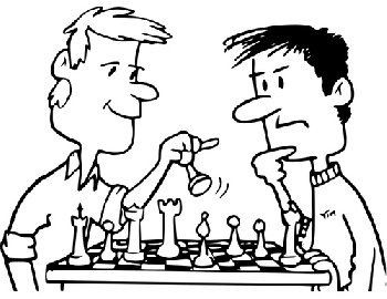 Men Playing Chess