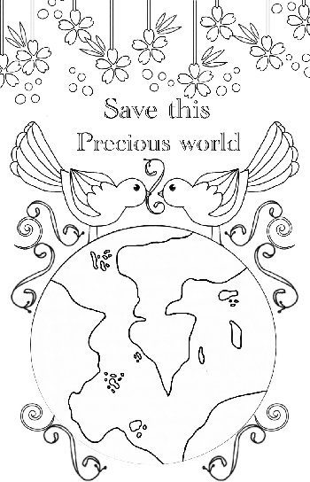 Save this Precious World Coloring Page