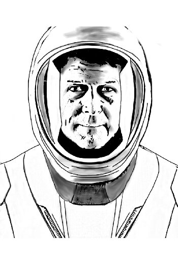 Shane Kimbrough SpaceX Coloring Page