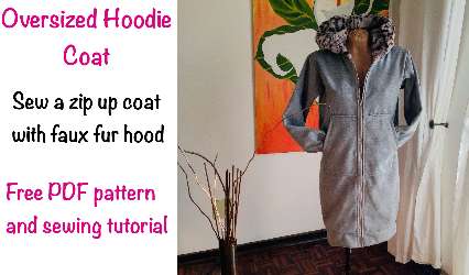 How to sew a zip up hoodie coat