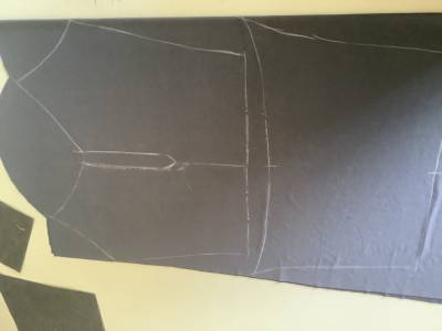 Cutting the laceup crop top