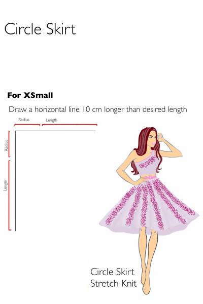 How to draft a circle skirt pattern